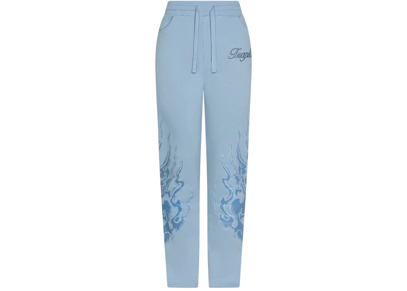Trapstar x Ed Hardy Women's Love On Fire Jogger Pant Baby Blue