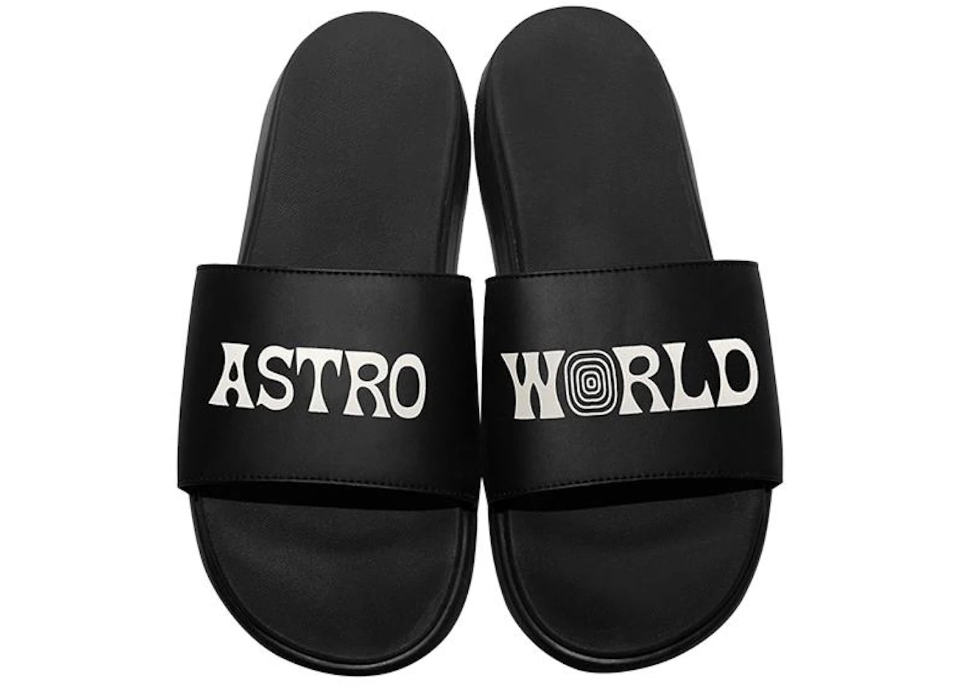 Travis Scott Logo Slides Travis Scott Astroworld Black/White