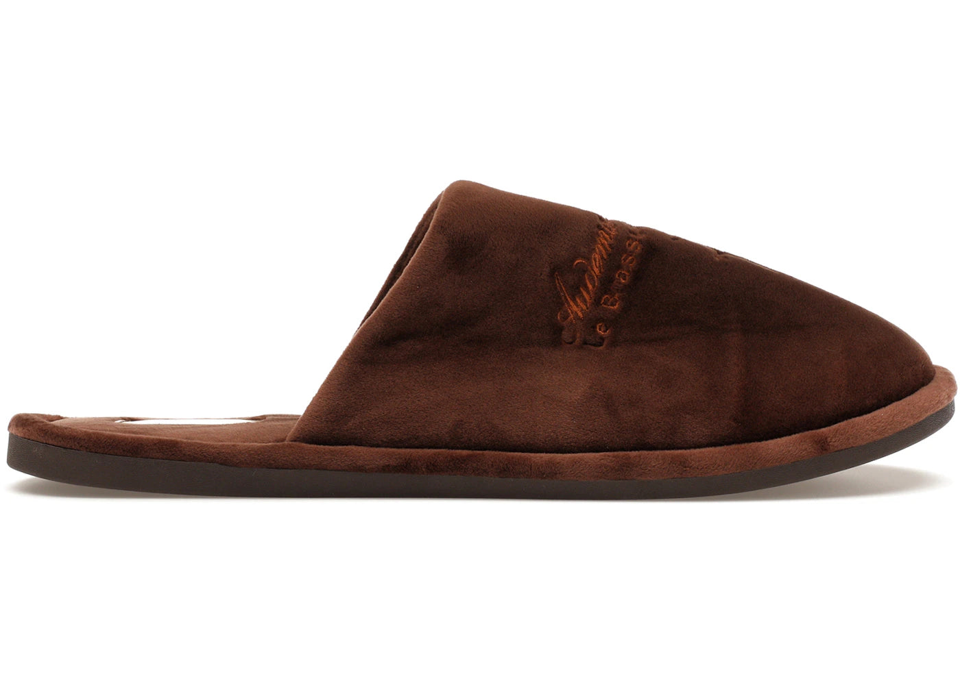 Travis Scott CJ x Audemars Piguet House Slippers Brown Velvet