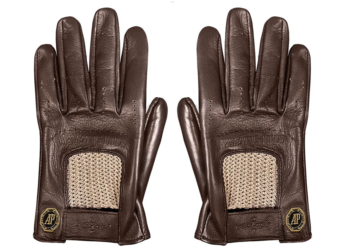 Travis Scott CJ x Audemars Piguet Leather Gloves Brown