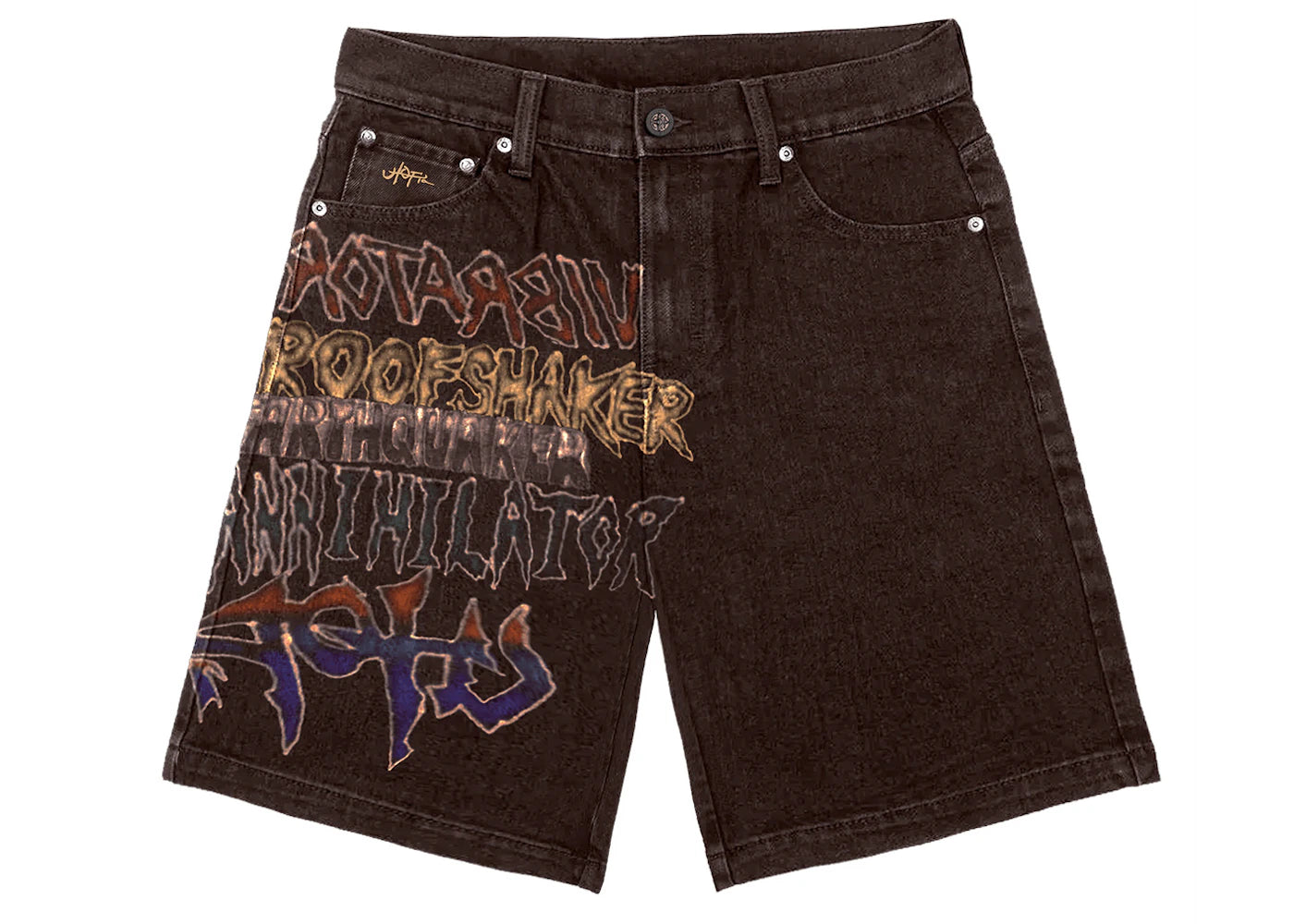 Travis Scott Earthquaker Shorts Brown