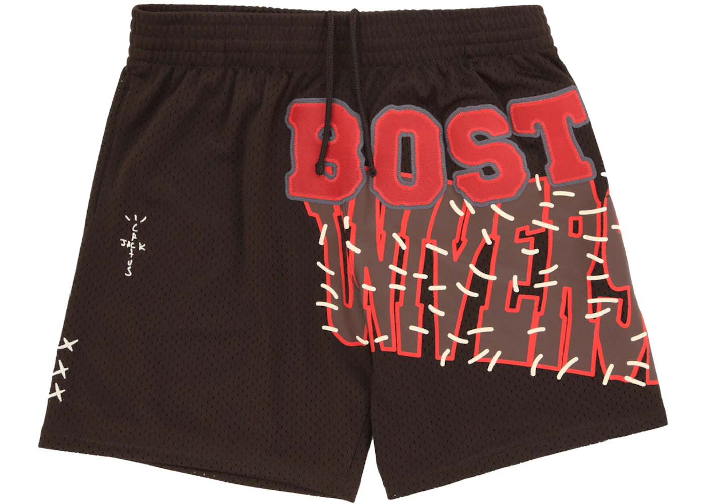 Travis Scott x Mitchell & Ness Boston University Basketball Shorts Brown