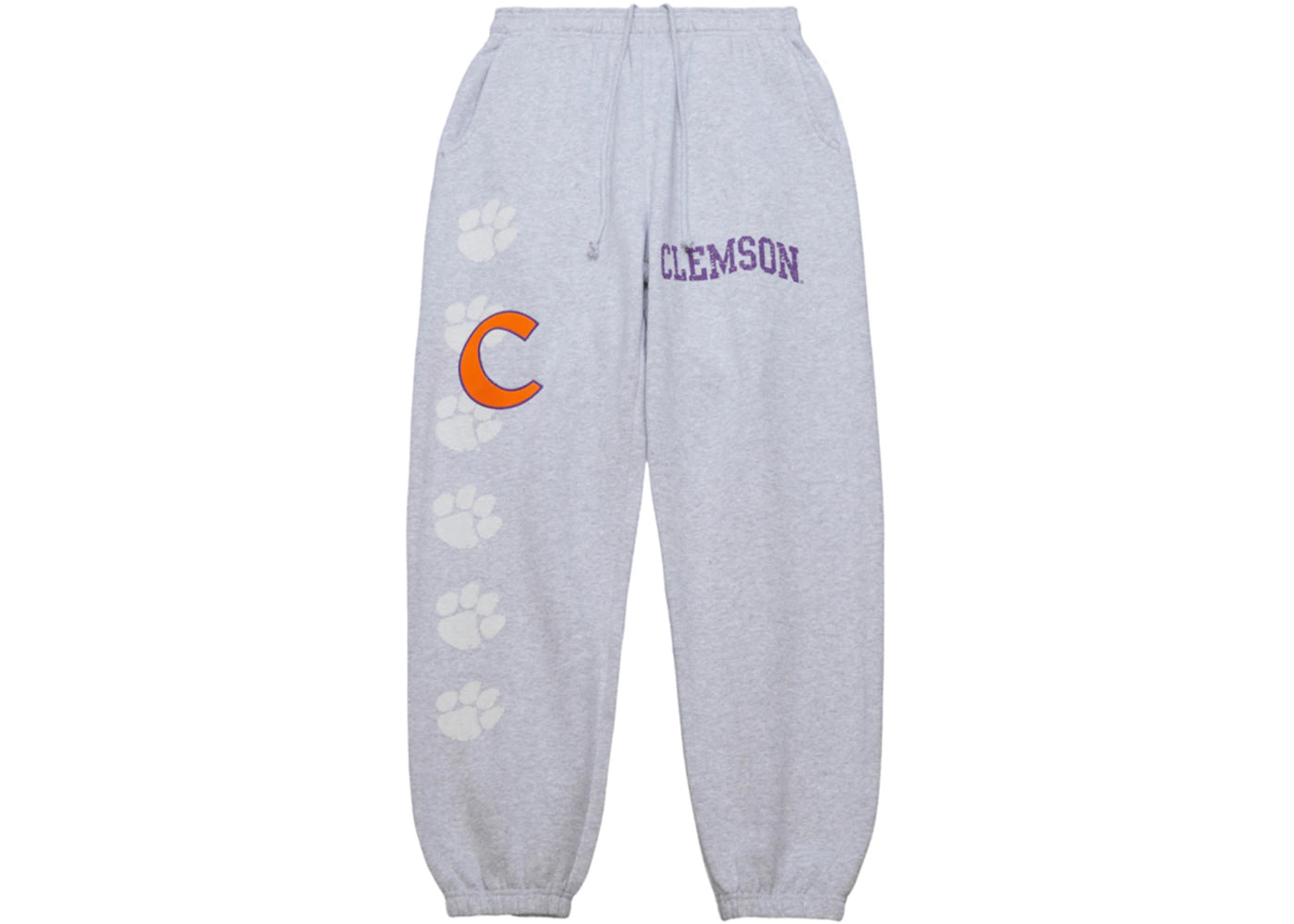 Travis Scott x Mitchell & Ness Clemson Tigers Classic Sweatpants Heather Gray