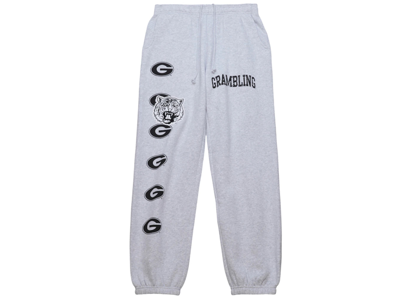 Travis Scott x Mitchell & Ness Grambling Tigers Classic Sweatpants Heather Gray