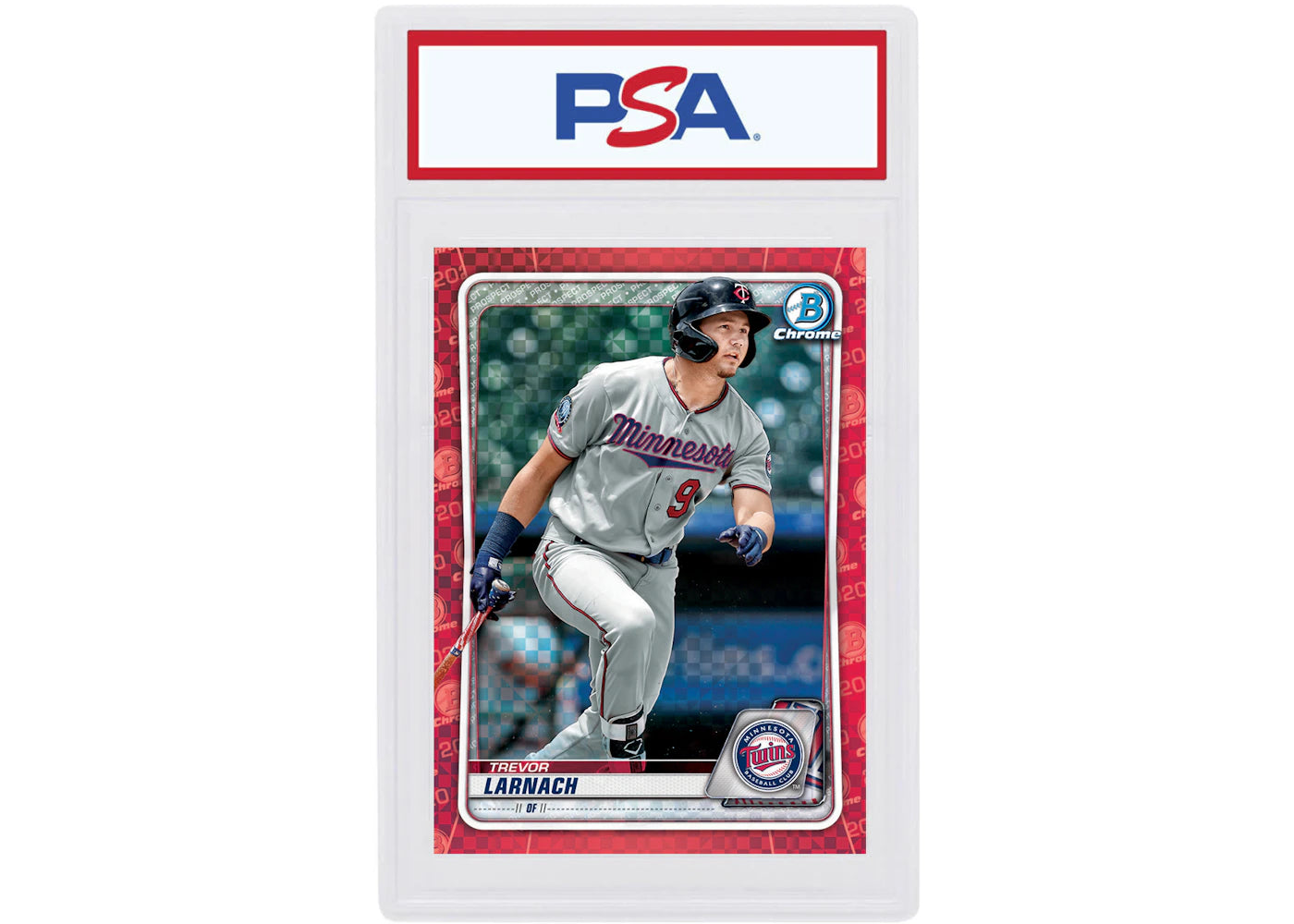 Trevor Larnach 2020 Bowman Chrome X Red X-Fractor 1/1 #BCP-249