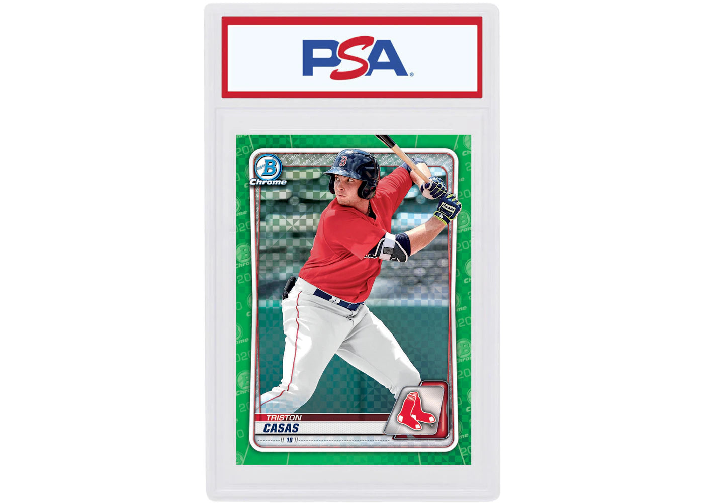 Triston Casas 2020 Bowman Chrome X Green X-Fractor /31 #BCP-208 (PSA or BGS Graded)