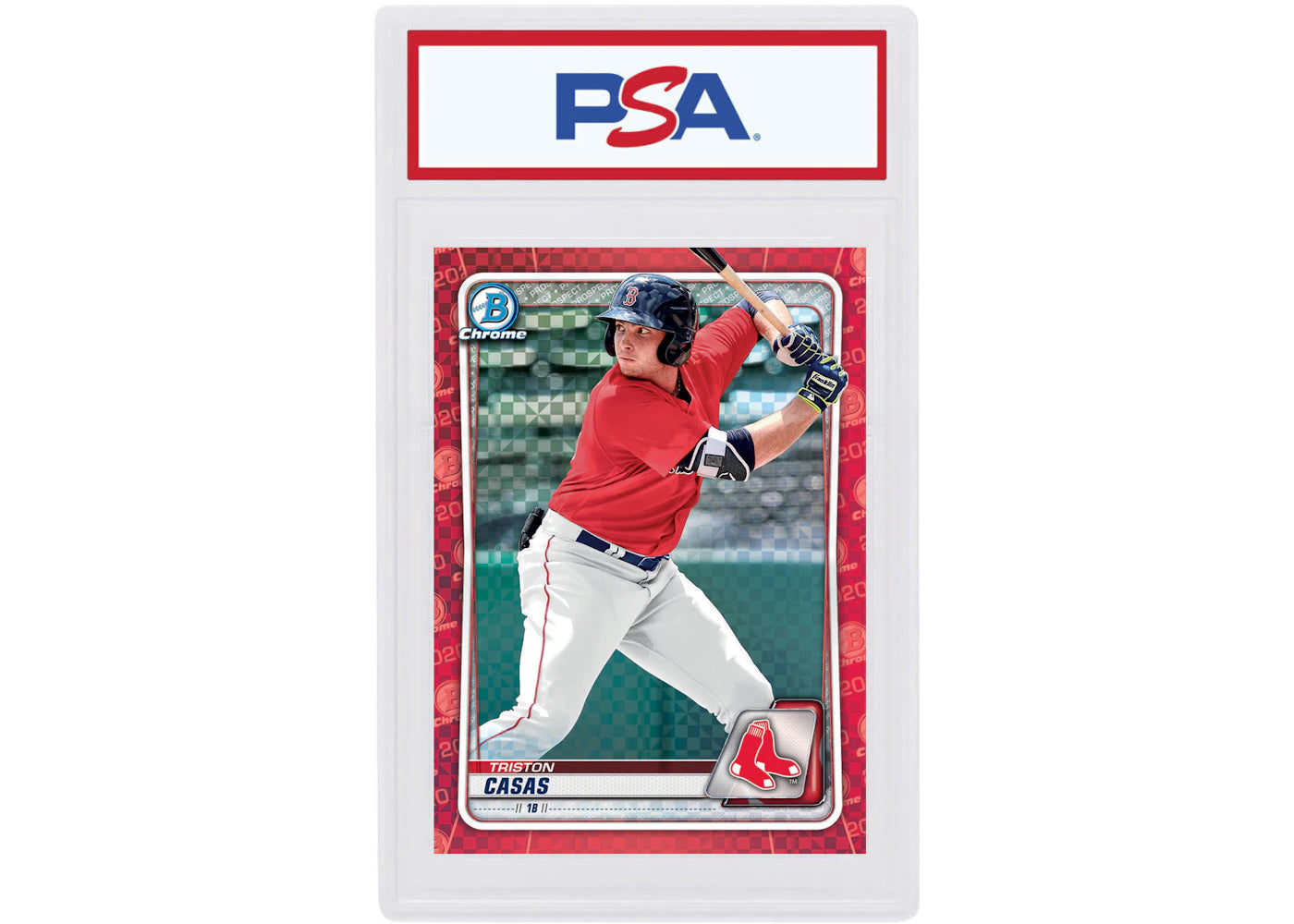 Triston Casas 2020 Bowman Chrome X Red X-Fractor 1/1 #BCP-208 (PSA or BGS Graded)