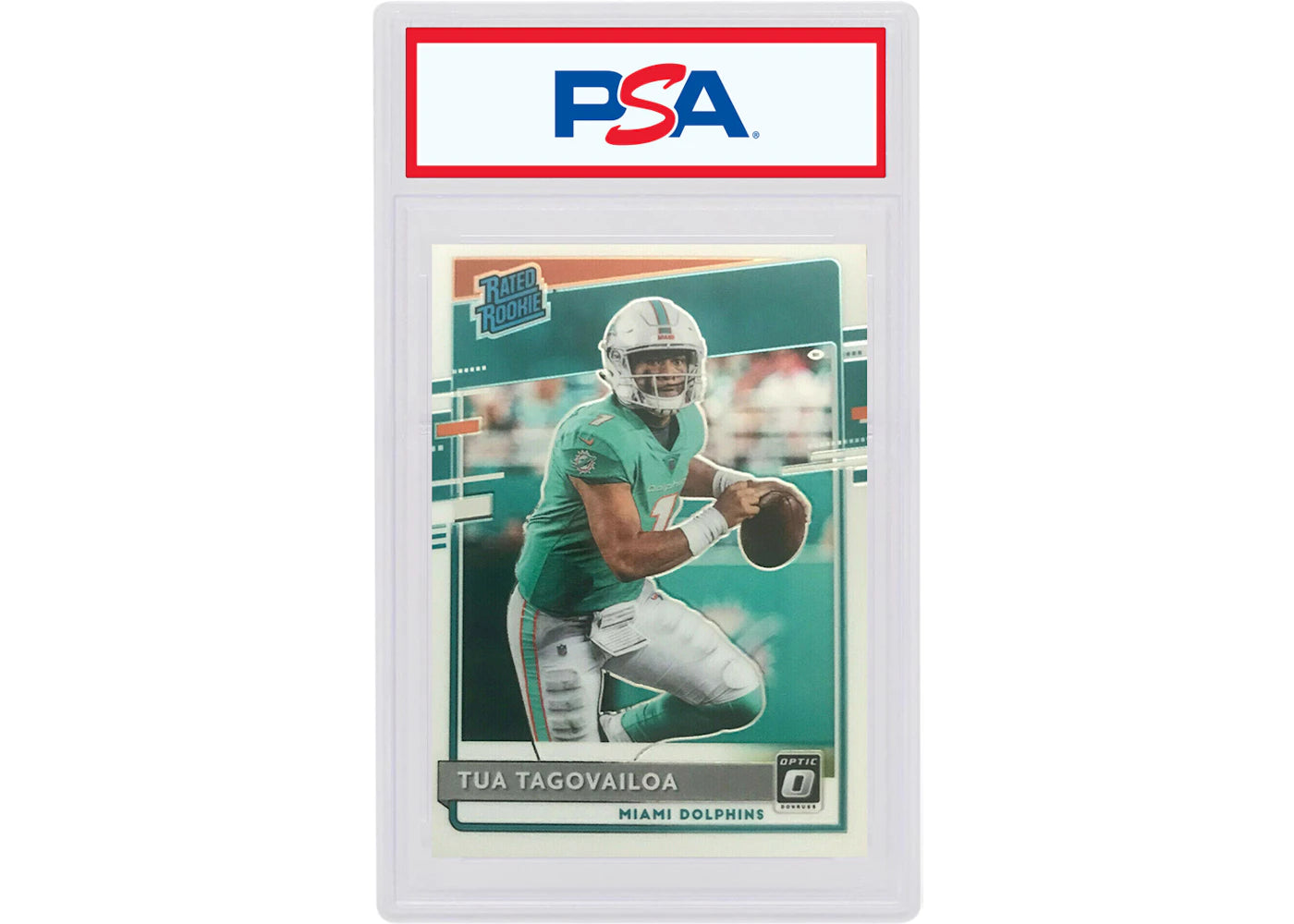 Tua Tagovailoa 2020 Panini Donruss Rookie Optic Rated Rookie Preview #302 (PSA or BGS Graded)