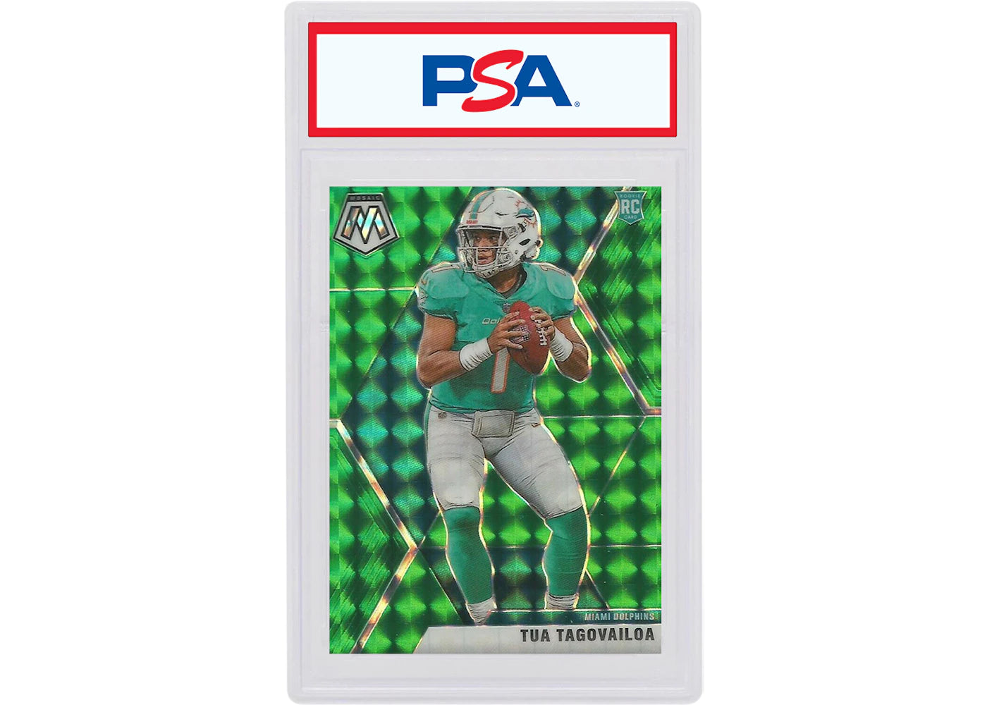 Tua Tagovailoa 2020 Panini Mosaic Rookie Green #203 (PSA or BGS Graded)