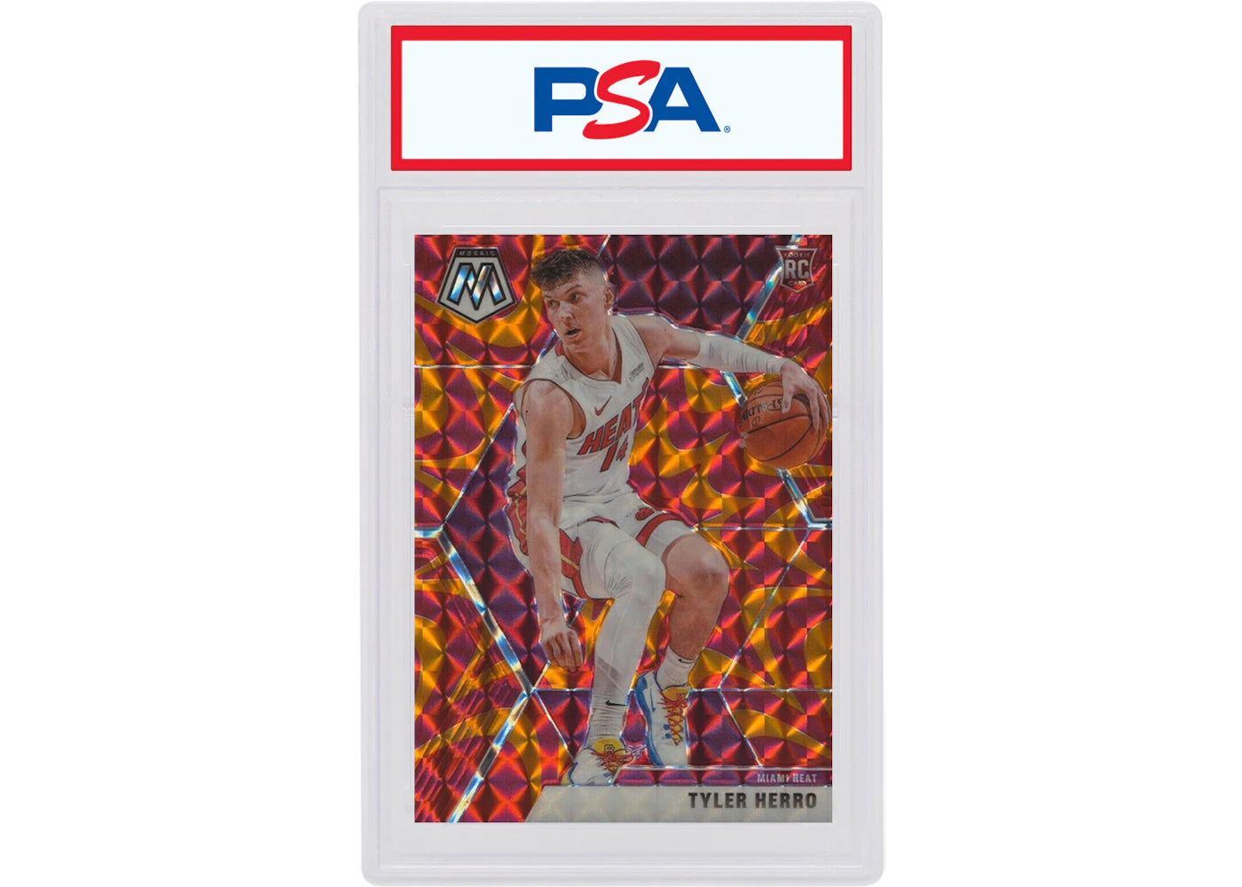 Tyler Herro 2019 Panini Mosaic Rookie Reactive Orange #223 (PSA or BGS Graded)