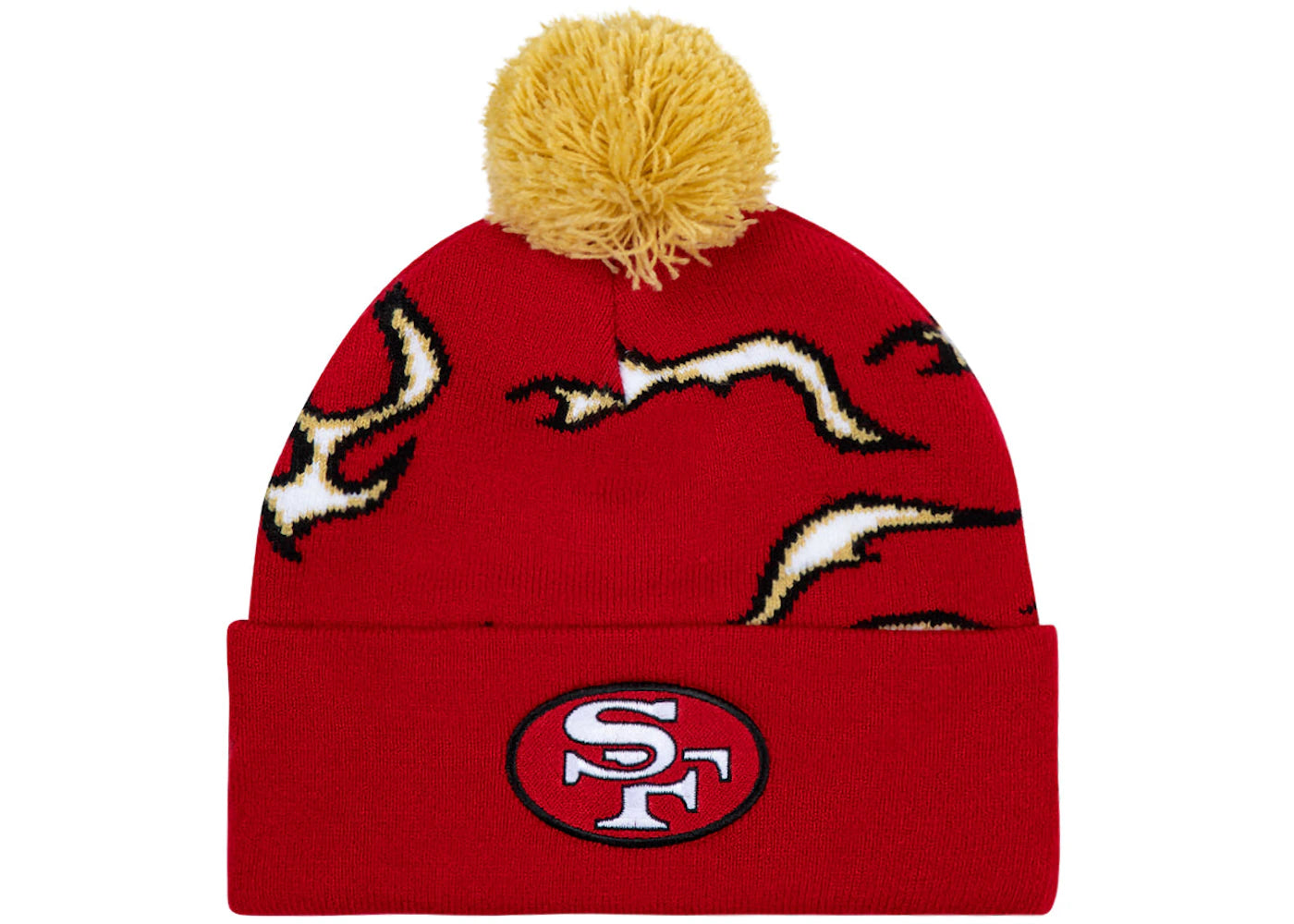 Tyler, The Creator Golf Wang x NFL 49Ers Flame Beanie Red