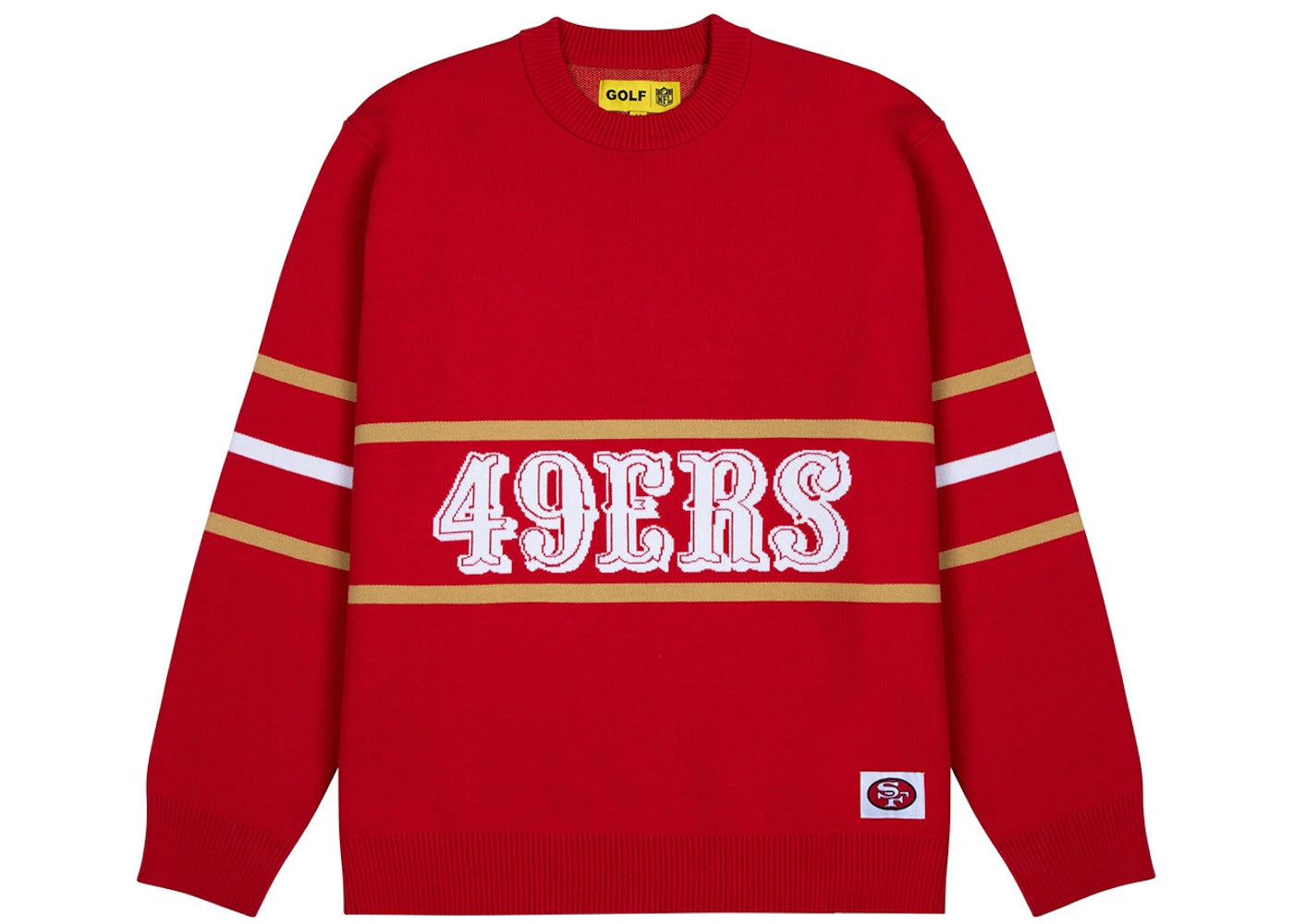 Tyler, The Creator Golf Wang x NFL 49Ers Jacquard Sweater Red