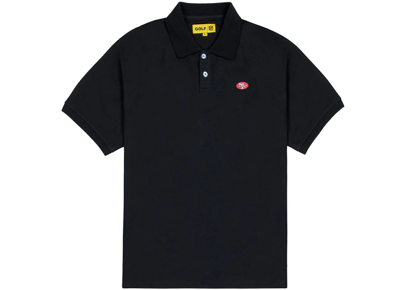Tyler, The Creator Golf Wang x NFL 49Ers Short Sleeve Polo Black