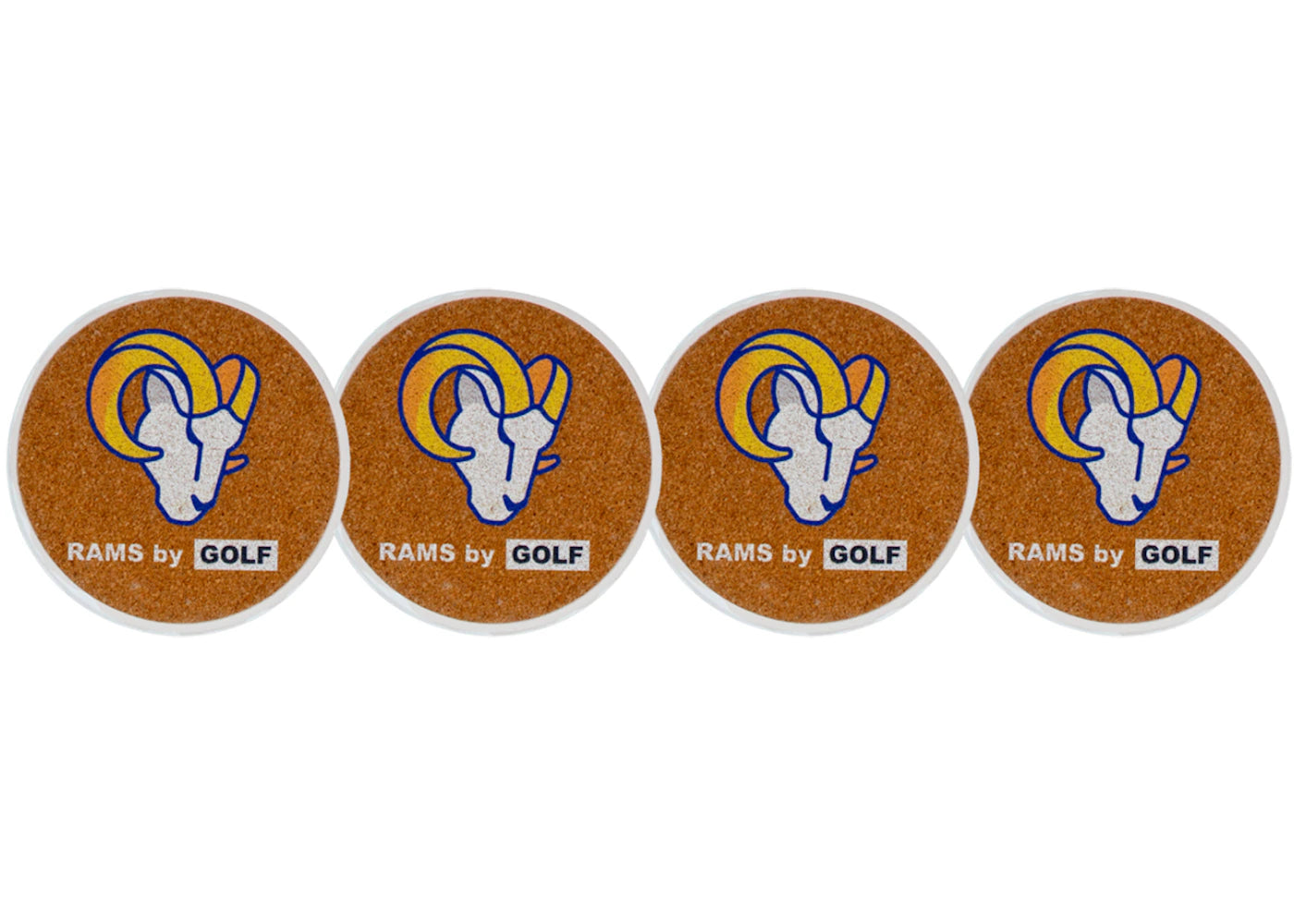 Tyler, The Creator Golf Wang x NFL 4Pk Rams Coasters Multicolor