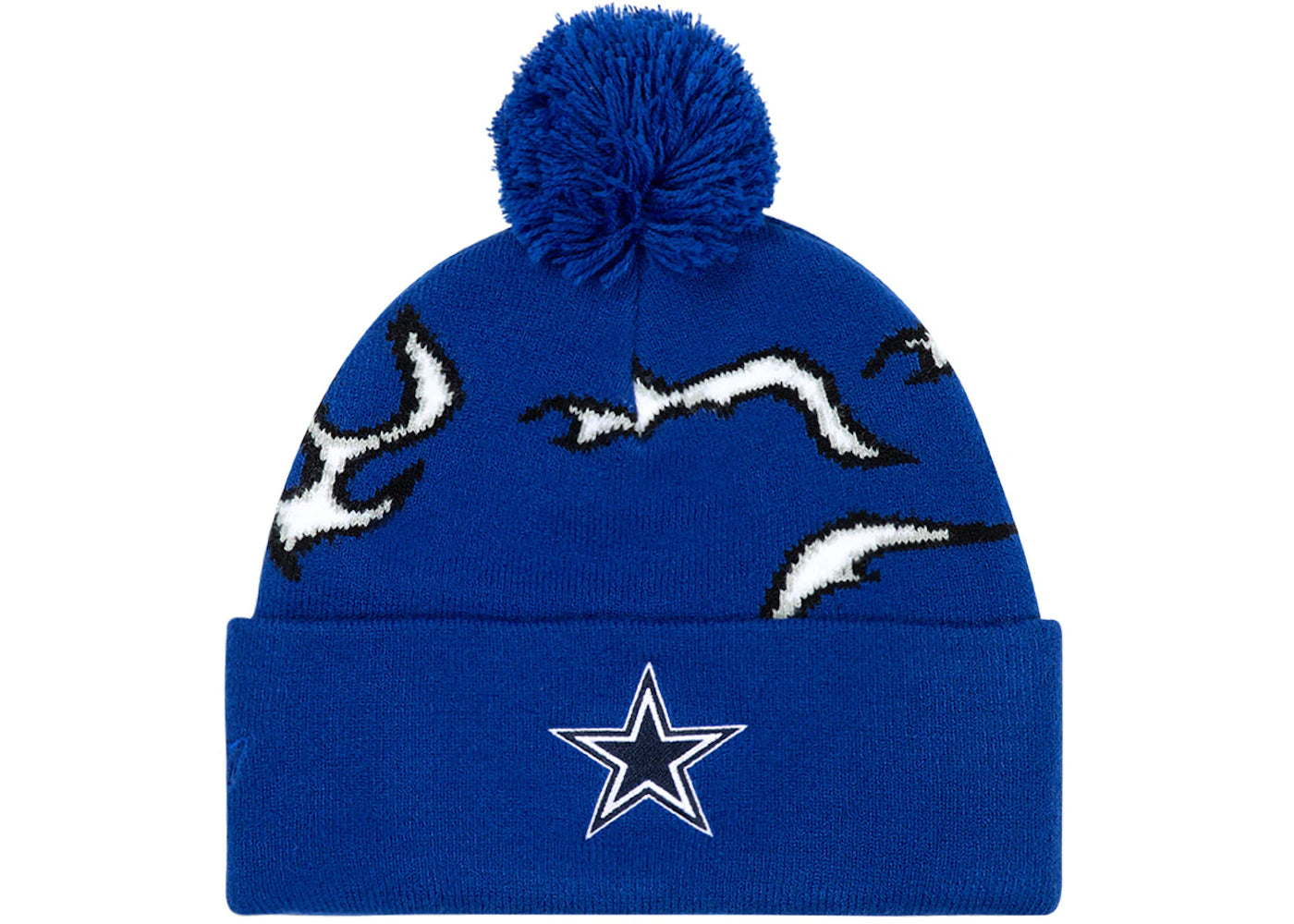 Tyler, The Creator Golf Wang x NFL Cowboys Flame Beanie Blue