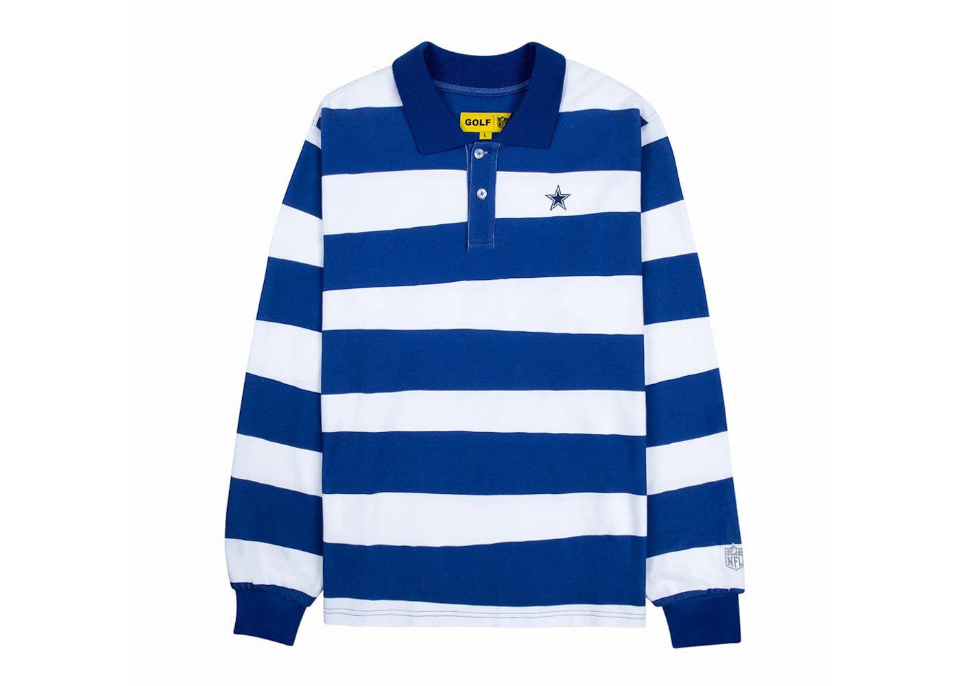 Tyler, The Creator Golf Wang x NFL Cowboys Long Sleeve Polo Blue/White