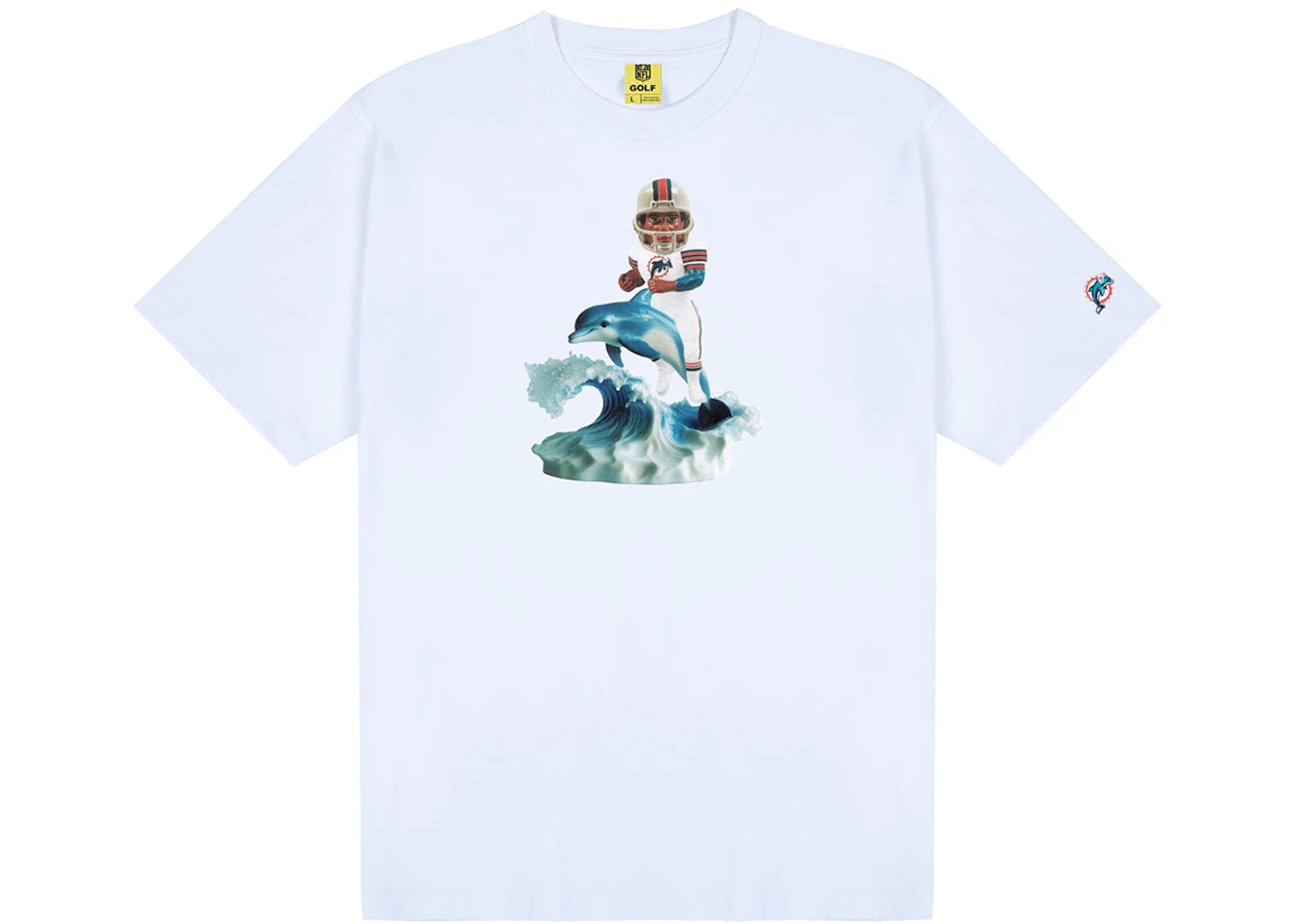 Tyler, The Creator Golf Wang x NFL Dolphins Bobblehead Tee White