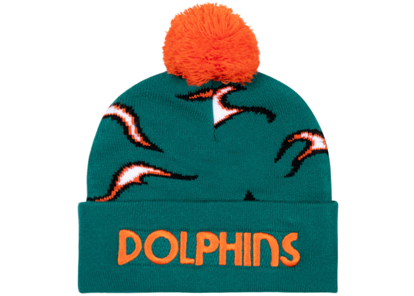 Tyler, The Creator Golf Wang x NFL Dolphins Flame Beanie Teal