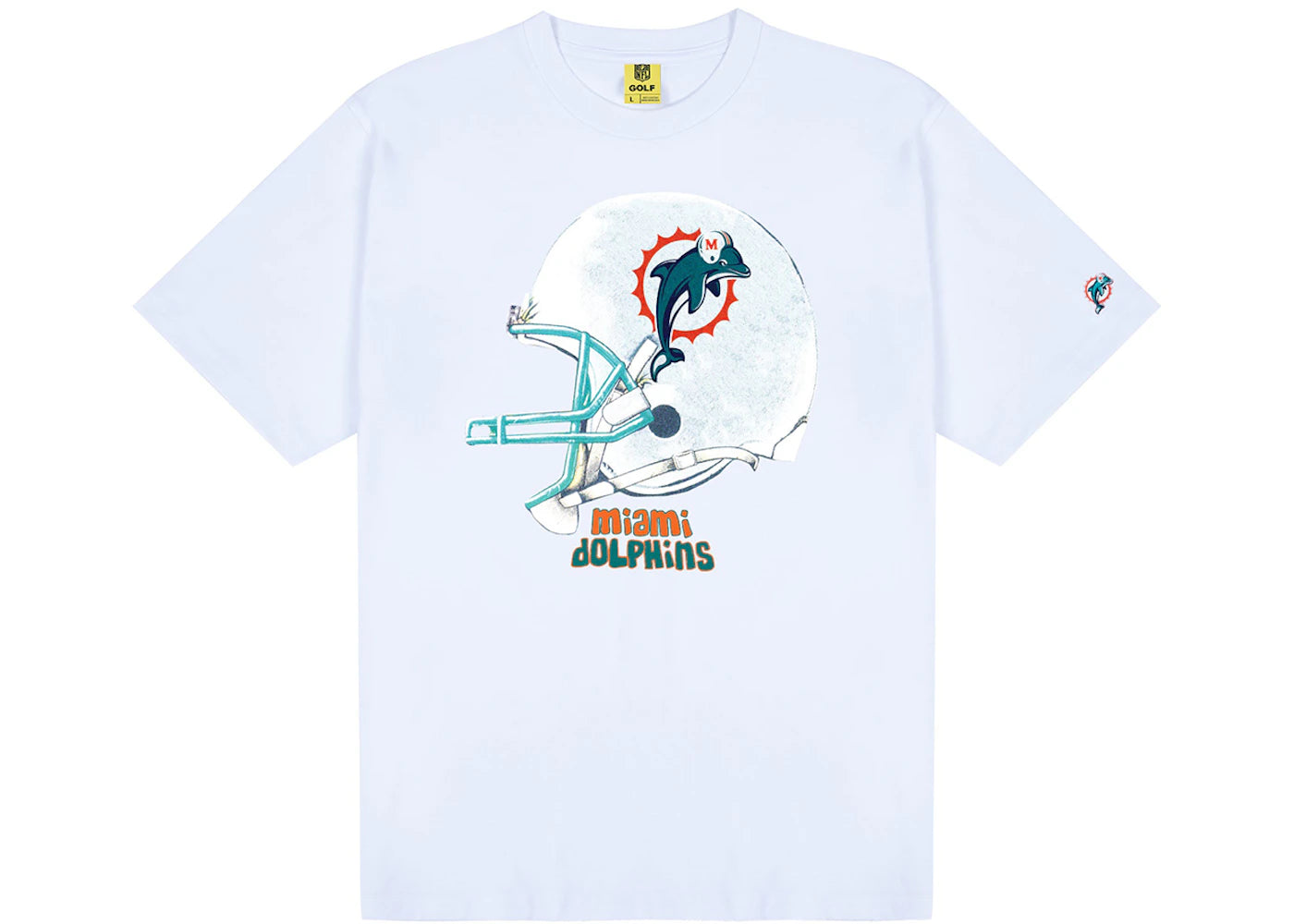 Tyler, The Creator Golf Wang x NFL Dolphins Helmet Tee White