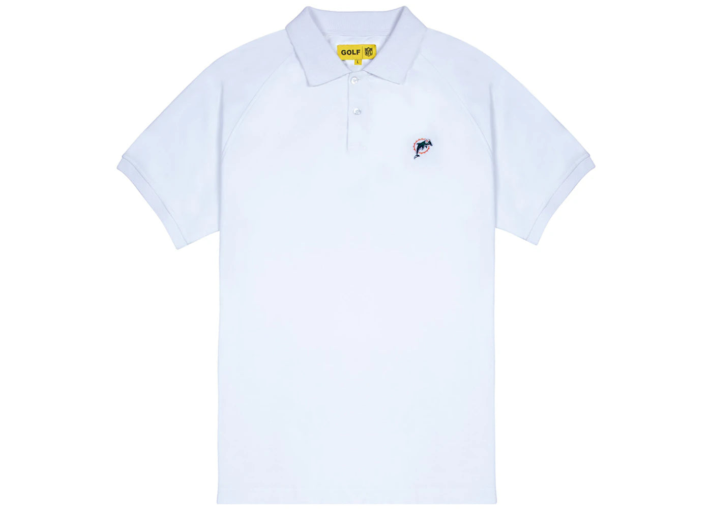 Tyler, The Creator Golf Wang x NFL Dolphins Short Sleeve Polo White