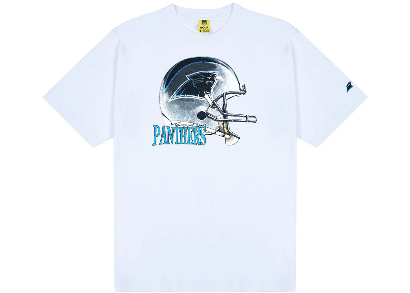 Tyler, The Creator Golf Wang x NFL Panthers Helmet Tee White