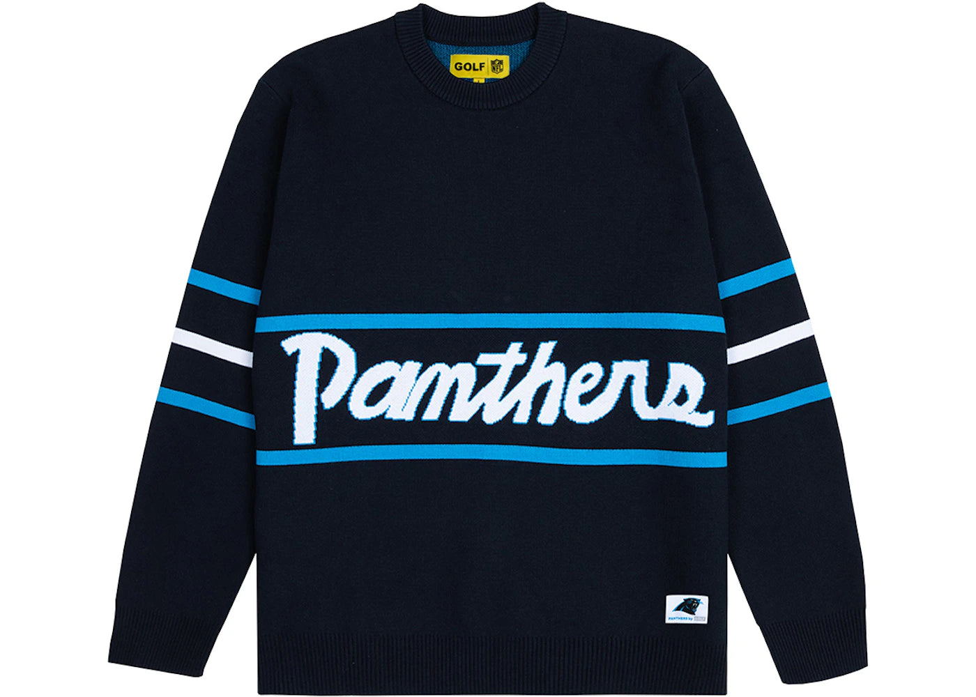 Tyler, The Creator Golf Wang x NFL Panthers Jacquard Sweater Black