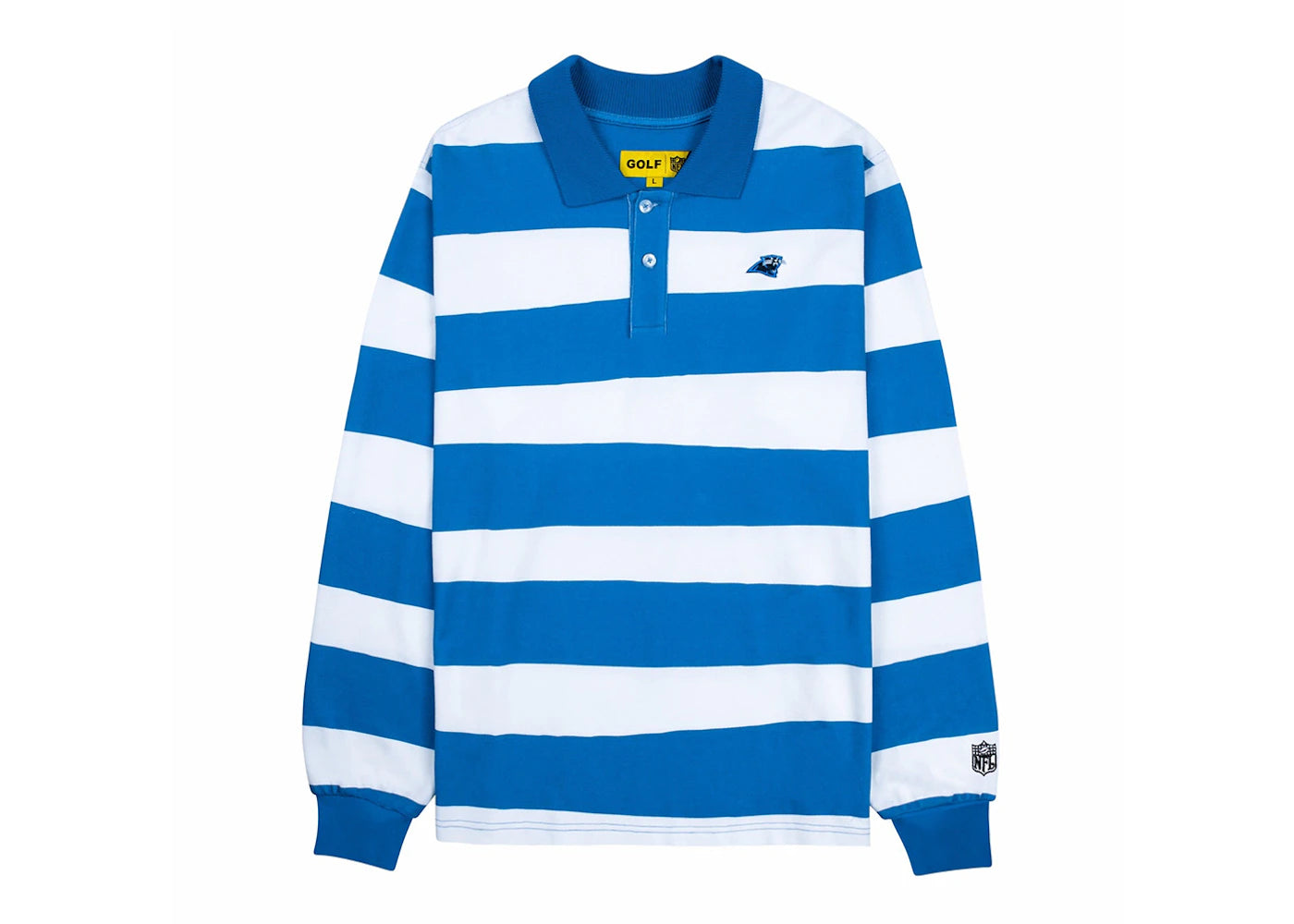 Tyler, The Creator Golf Wang x NFL Panthers Long Sleeve Polo Blue/White