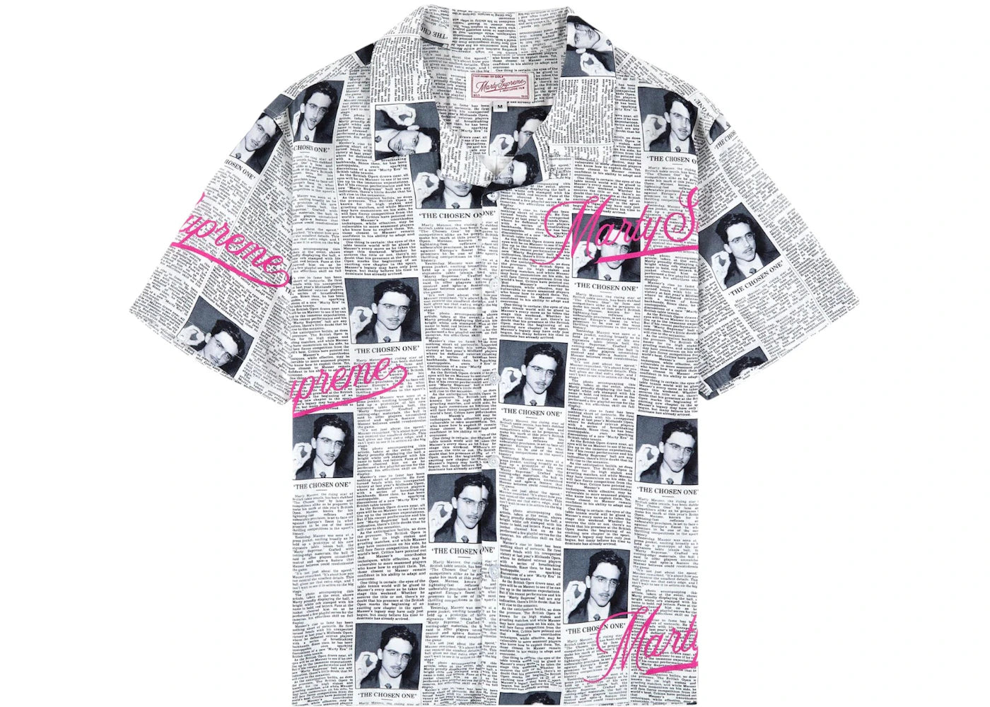 Golf Le Fleur Golf Wang x Marty Supreme Newspaper Rayon Button Up T-shirt Multi