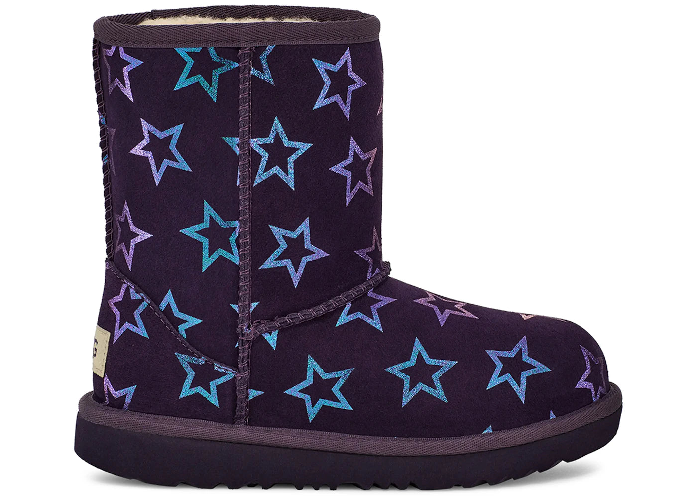 UGG Classic II Iridescent Stars Boot Nightshade Purple Iridescent (Kids)