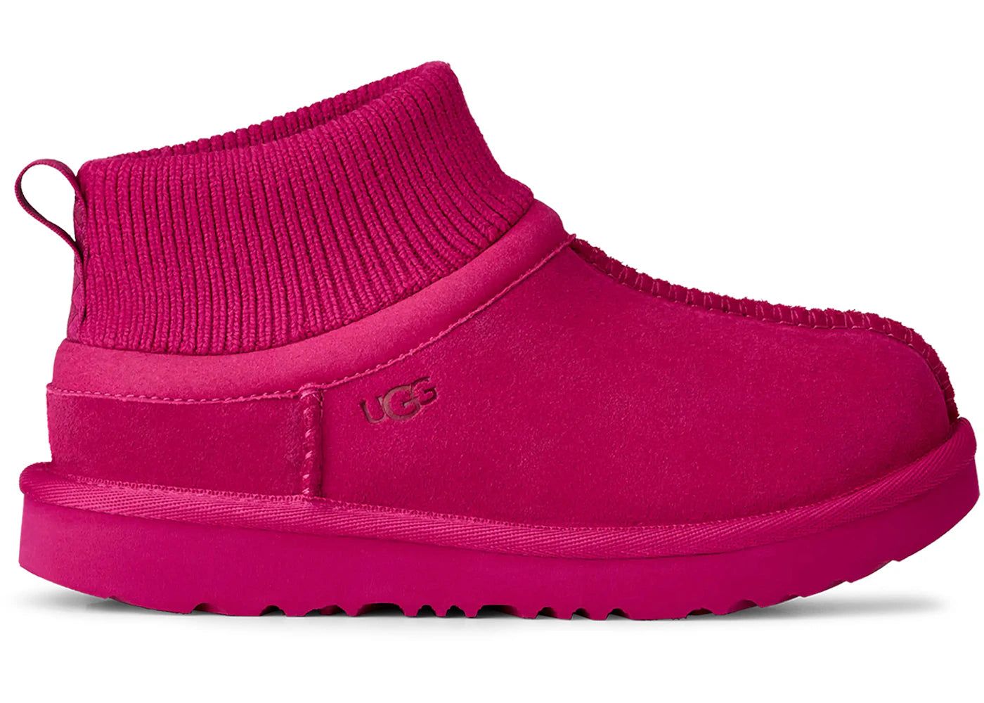 UGG Classic Ultra Stretch Cuff Slipper Dark Peony (Kids)