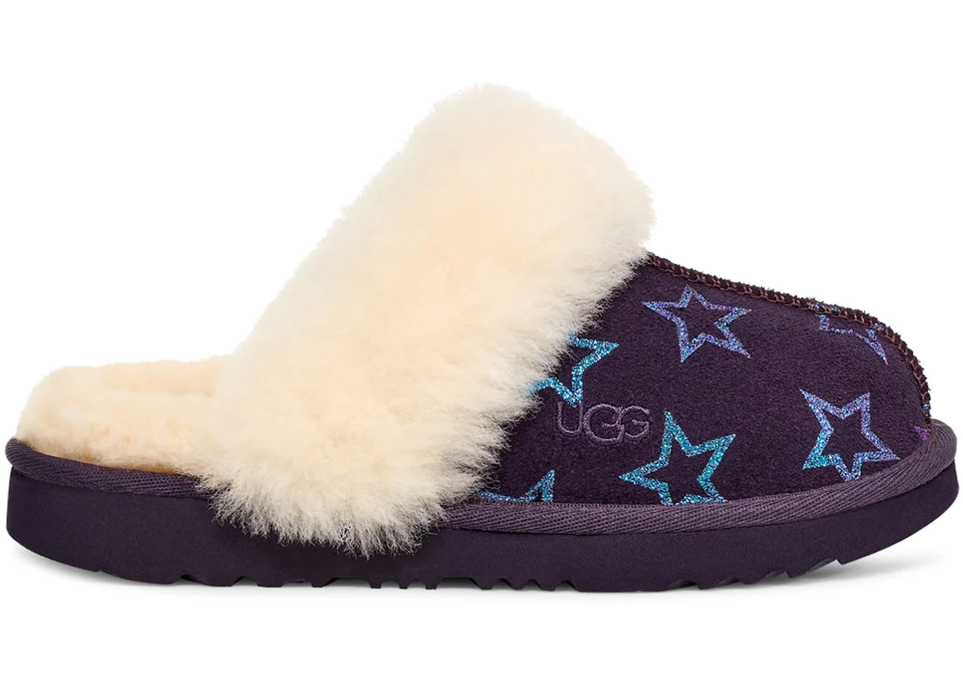 UGG Cozy II Iridescent Stars Slipper Nightshade Purple Iridescent (Kids)