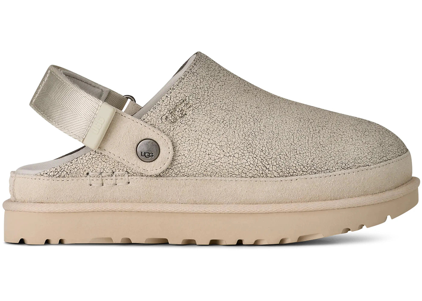UGG Goldenstar Crackle Clog Crackle White (Women's)