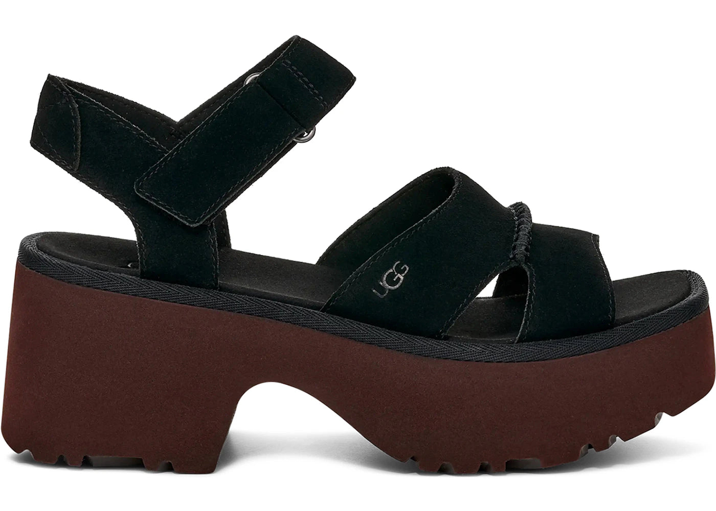 UGG New Heights Ankle Strap Sandal Black (Women's)