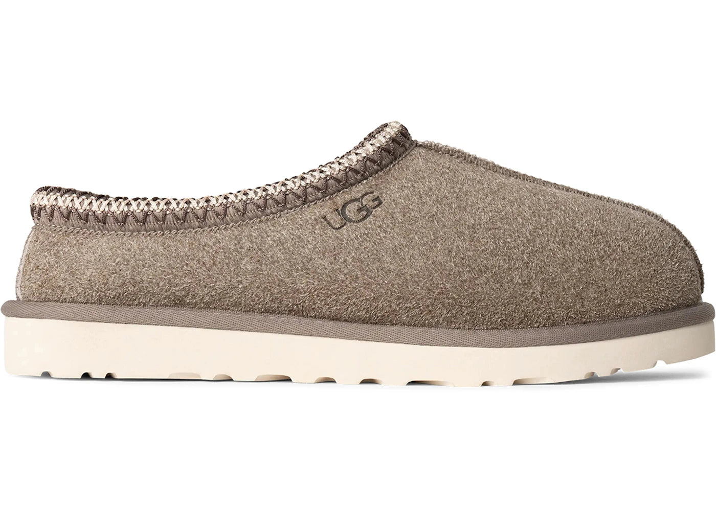 UGG Tasman Shaggy Suede Slipper Smoke Plume