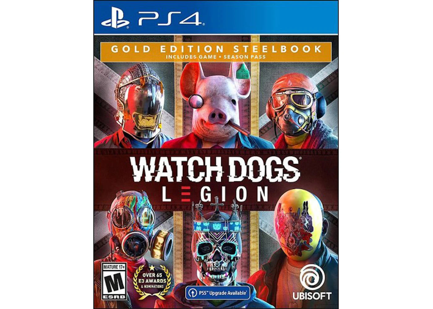Ubisoft PS4/PS5 Watch Dogs: Legion Gold Edition SteelBook UBP30522230