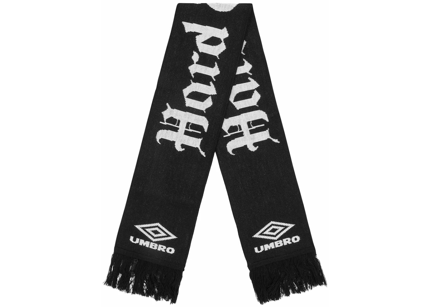 Umbro x Slam Jam Hard Times Jacquard Scarf Black