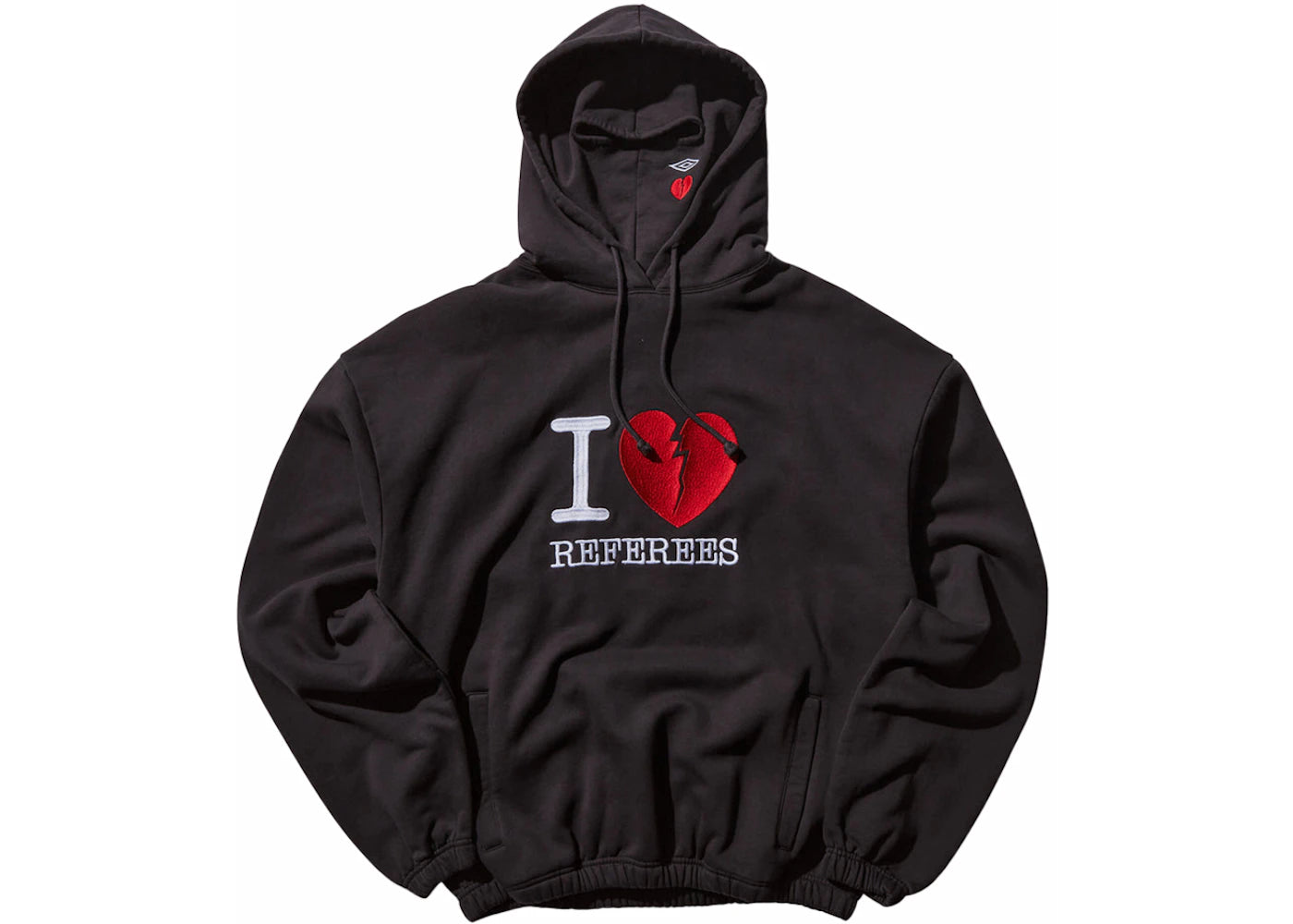 Umbro x Slam Jam I Love Referees Masked Hoodie Black