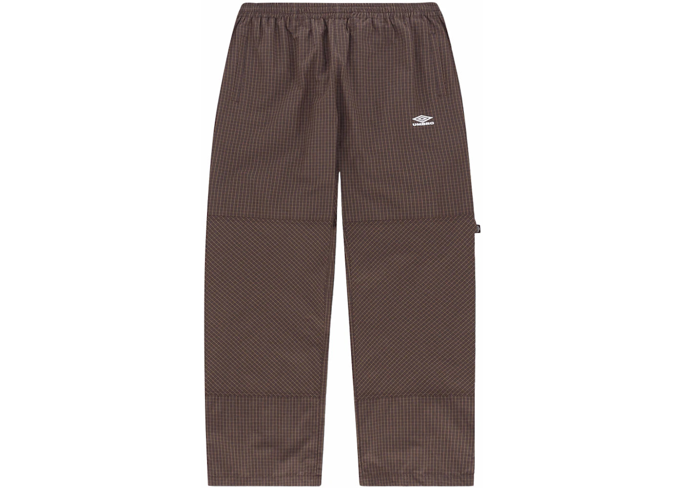 Umbro x Slam Jam Mini Check Double Knee Pants Brown