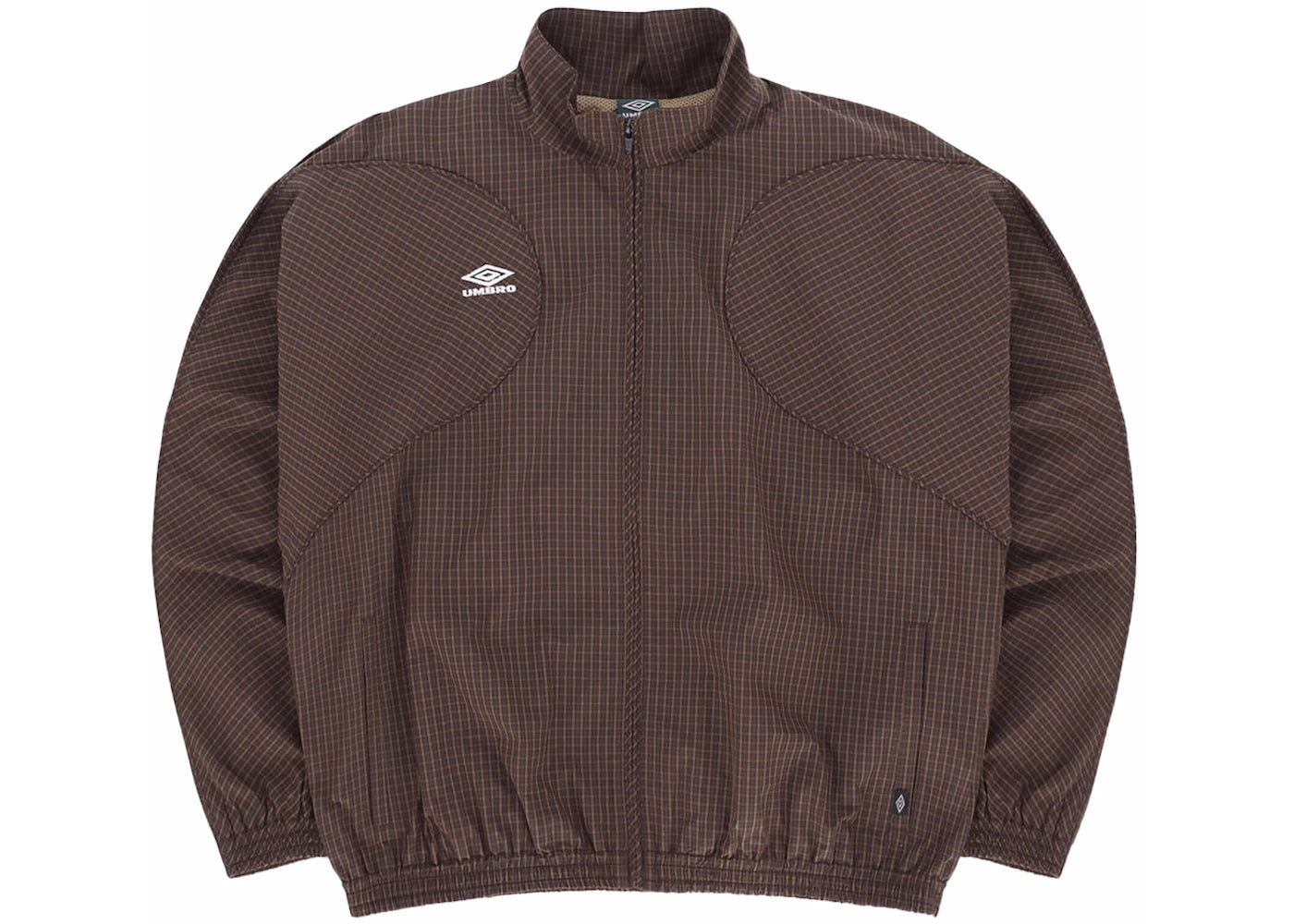 Umbro x Slam Jam Mini Check Track Jacket Brown