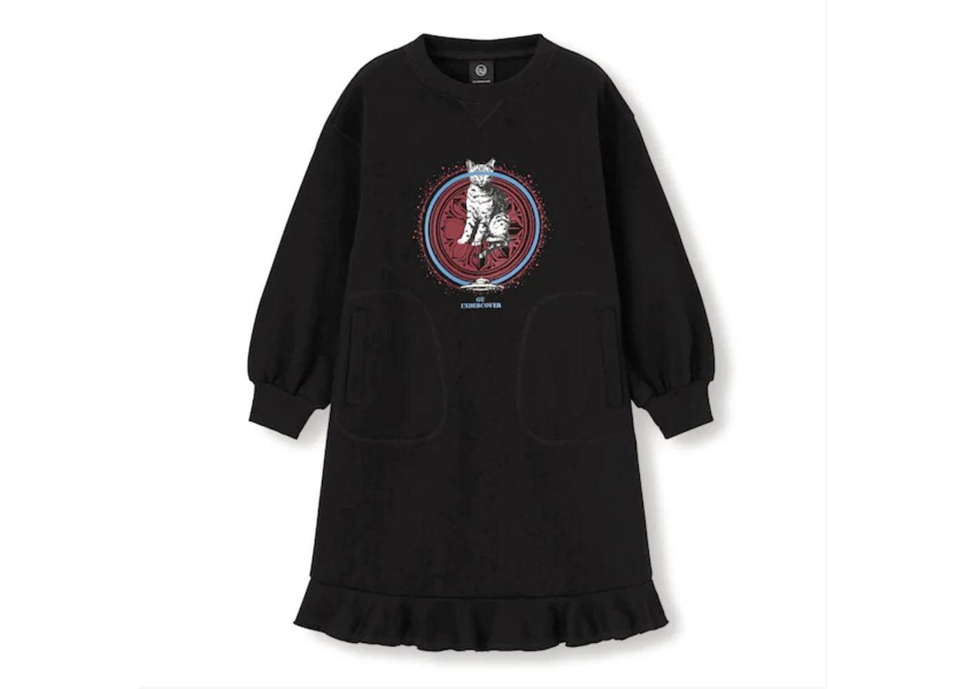 Uniqlo GU x Undercover Girls Graphic Dress Black