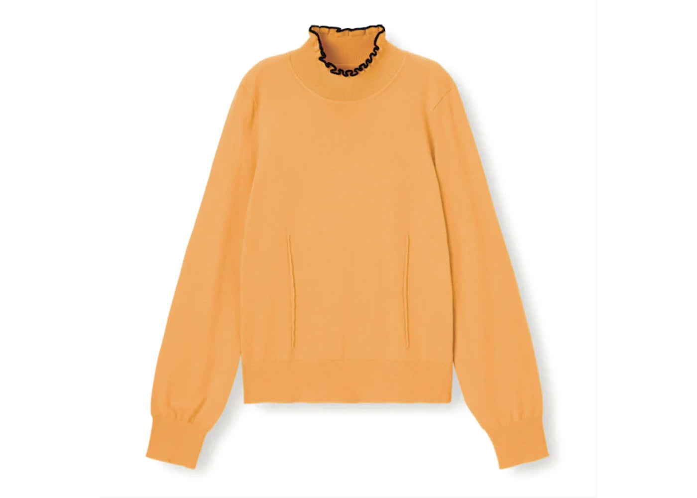 Uniqlo GU x Undercover Womens Frill Neck Sweater Yellow