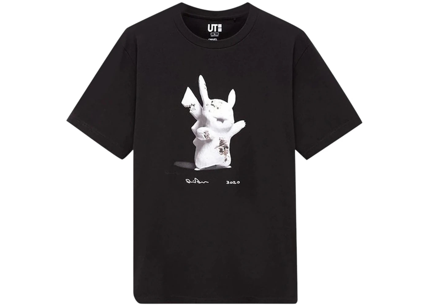 Uniqlo x Daniel Arsham x Pokemon Pikachu Tee Black