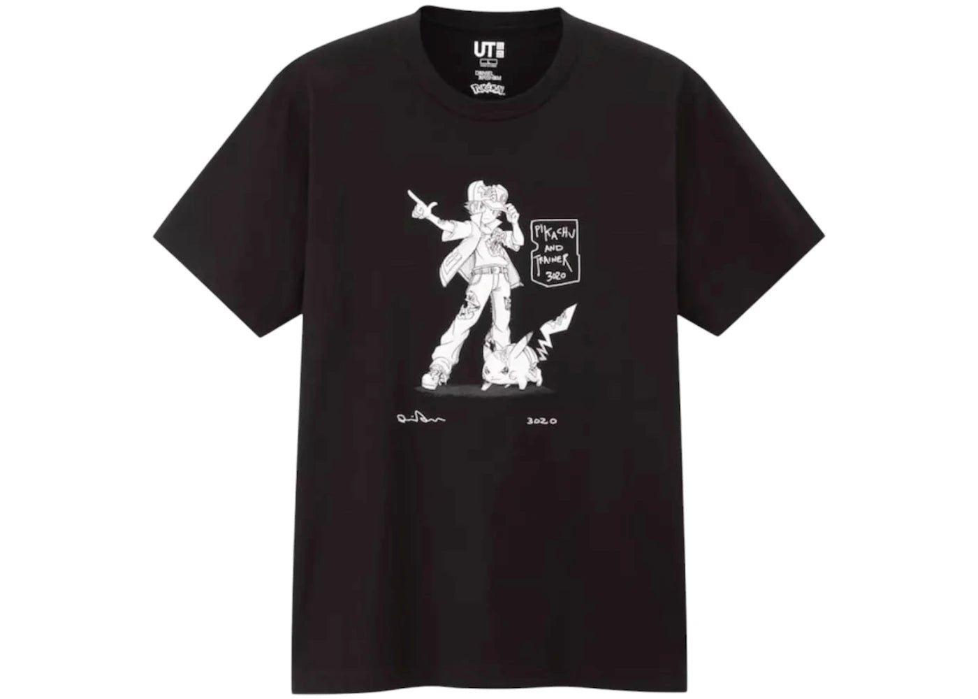 Uniqlo x Daniel Arsham x Pokemon Trainer Tee Black