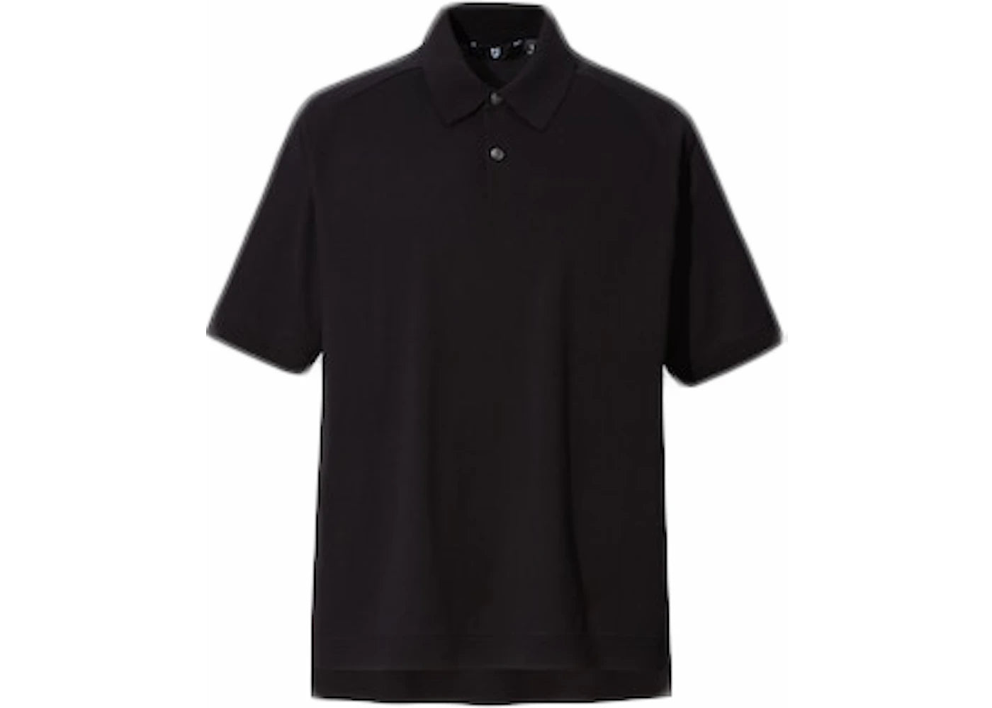 Uniqlo x Jil Sander Cotton Knitted Polo Shirt Black