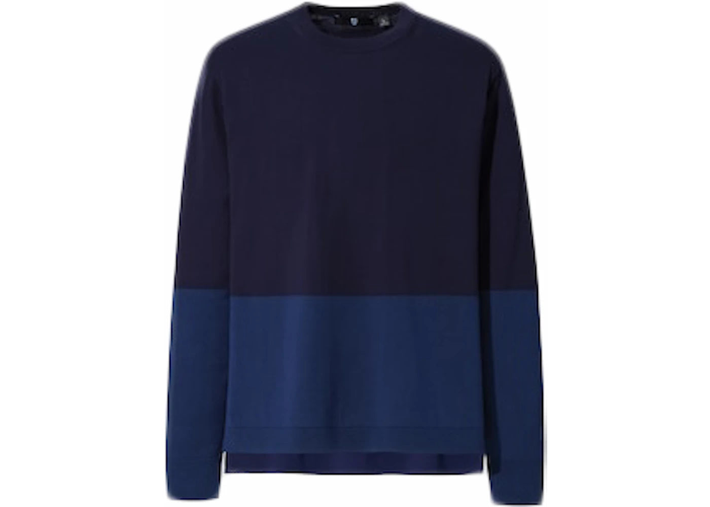 Uniqlo x Jil Sander Crewneck Two Tone Sweater Navy