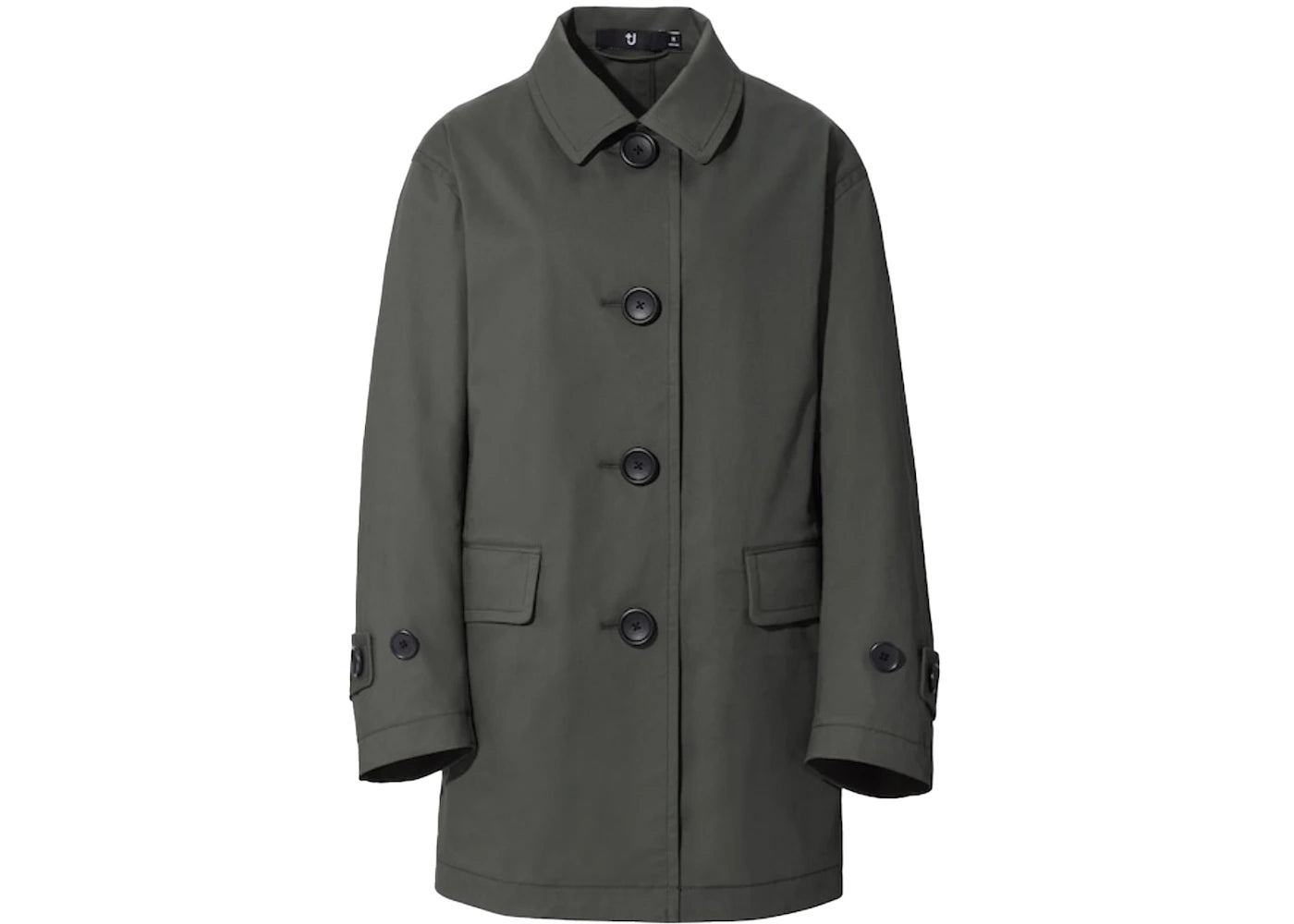 Uniqlo x Jil Sander Womens Soutien Short Coat Olive