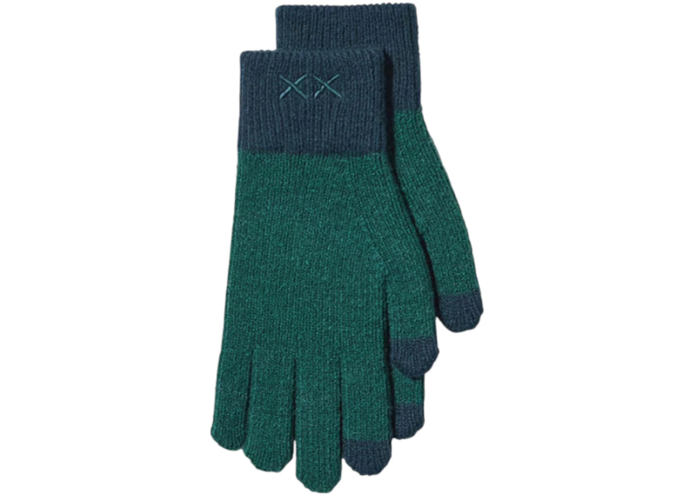 Uniqlo x KAWS Heat Tech Knitted Gloves Green