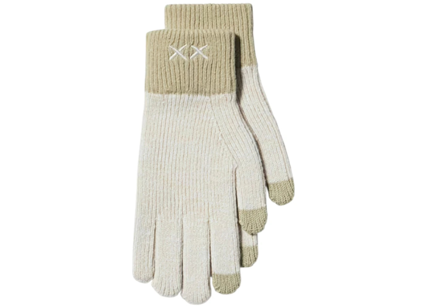 Uniqlo x KAWS Heat Tech Knitted Gloves Off White
