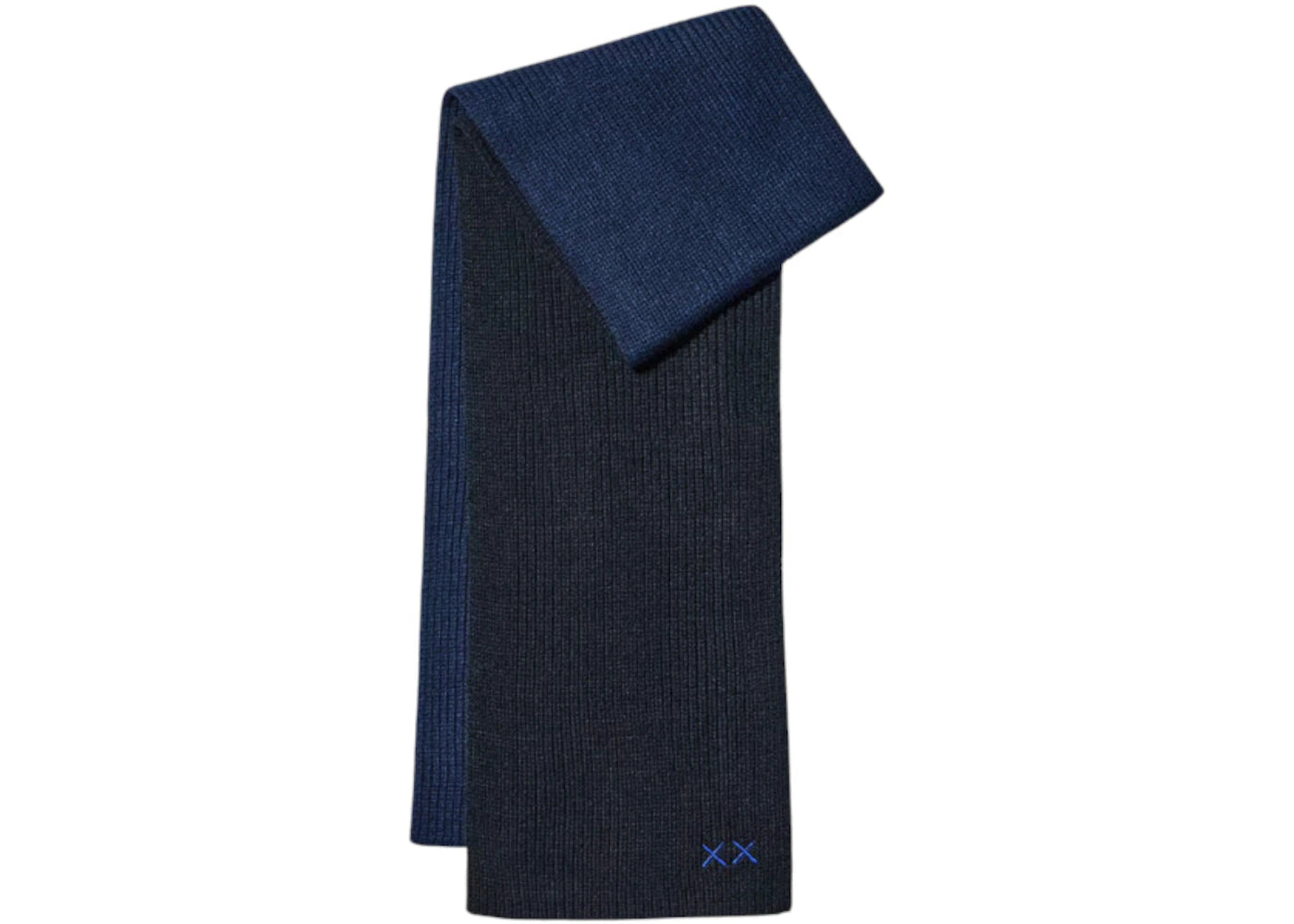 Uniqlo x KAWS Heat Tech Knitted Scarf Navy