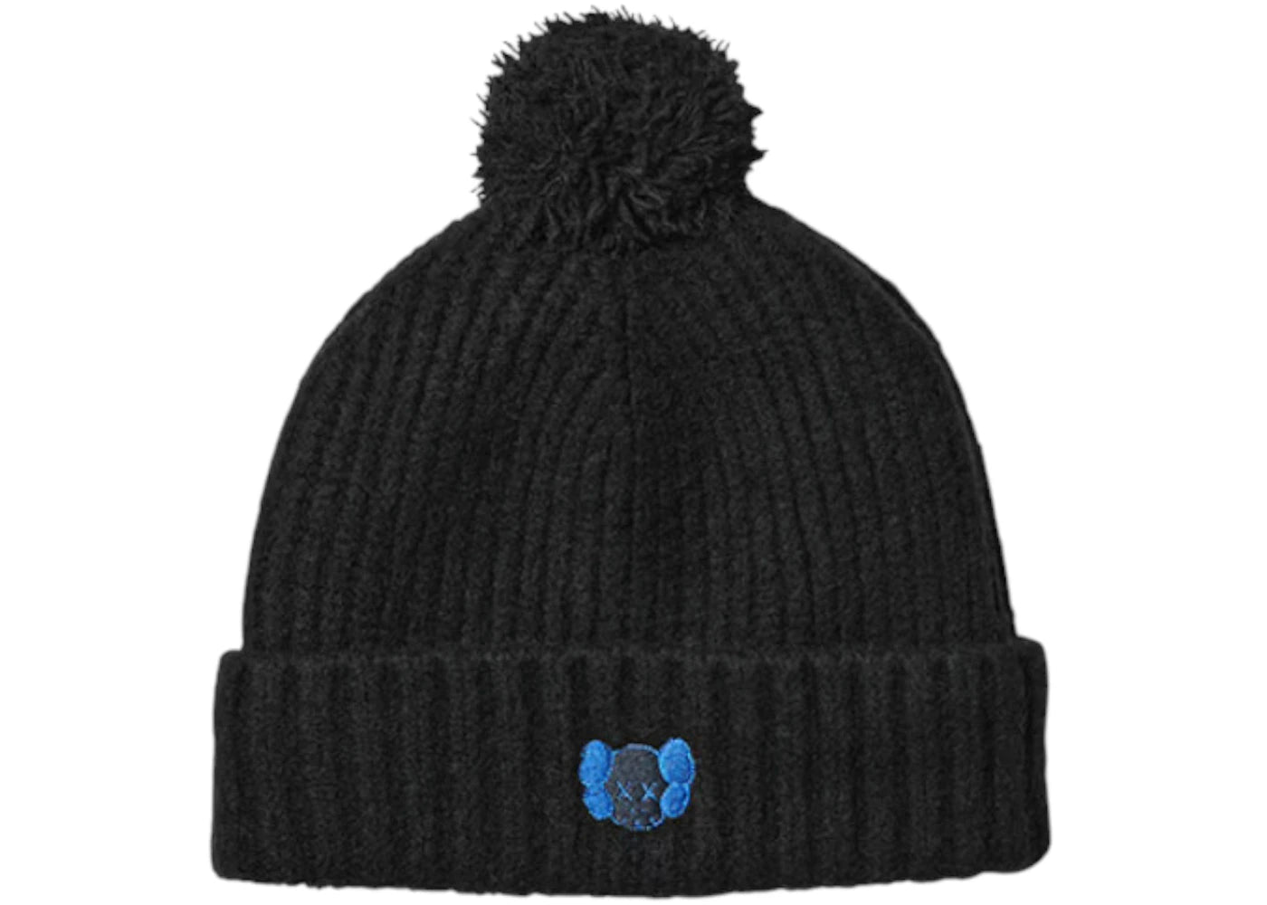 Uniqlo x KAWS Kids Heat Tech Yarn Knitted Cap Black